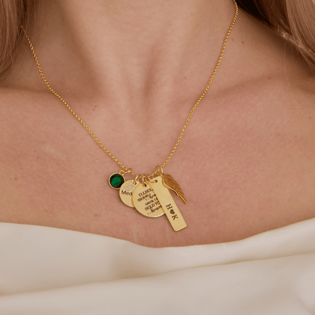 925 Sterling Silver Memorial Necklace - Ornaments Co - Silver