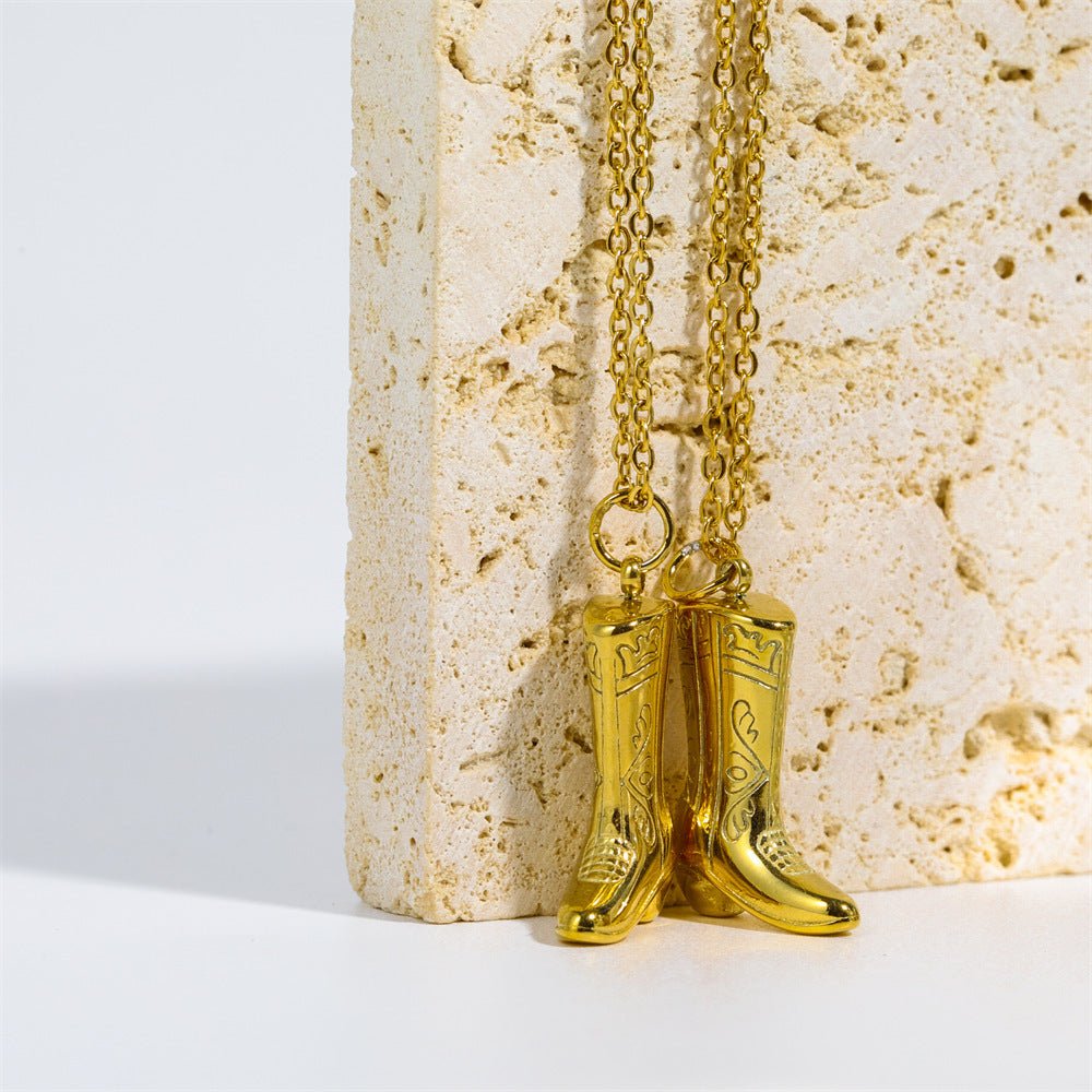 Cowboy Boot Necklace - Ornaments Co - 